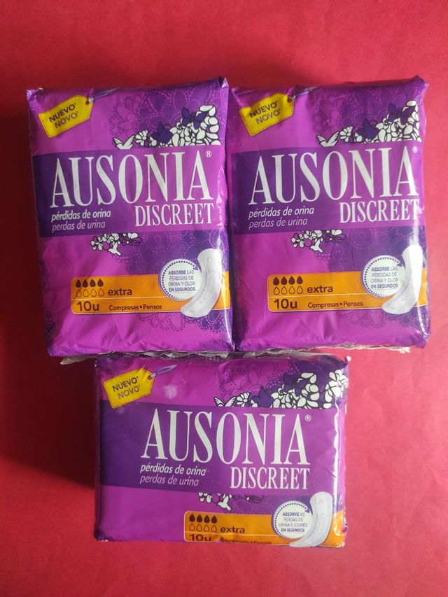 Lote 6 Paquetes Compresas Ausonia Discreet