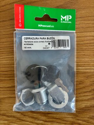 Cerradura para buzón MPascual 16 mm