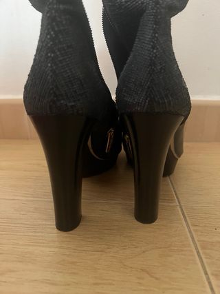 Botines Tacón Negro