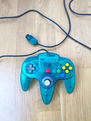 Mando original Nintendo 64 Clear Blue
