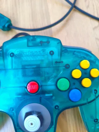 Mando original Nintendo 64 Clear Blue
