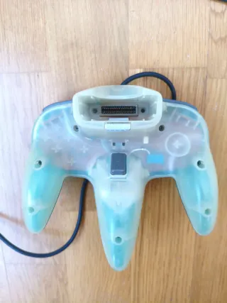 Mando original Nintendo 64 Clear Blue
