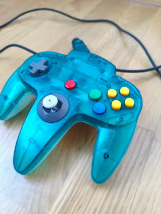 Mando original Nintendo 64 Clear Blue
