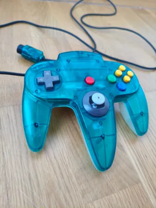 Mando original Nintendo 64 Clear Blue
