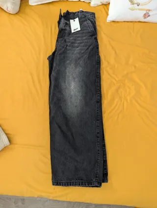 Pantalón Skater Fit Pull and Bear Negro Nuevo