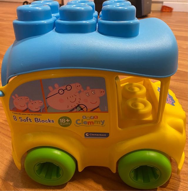 Coche bloques goma bebé Peppa Pig Clementoni