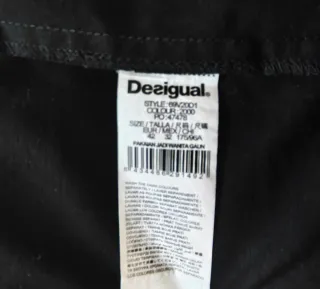 Vestido Desigual Negro Talla 42