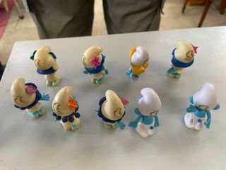 Colección de 9 figuras de Pitufos