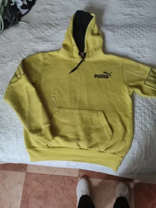 Felpa gialla Puma teen