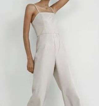 Mono Zara efecto piel beige. Nuevo 