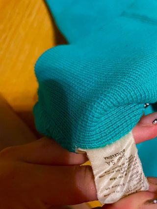 Jersey Lacoste cuello redondo azul Talla L