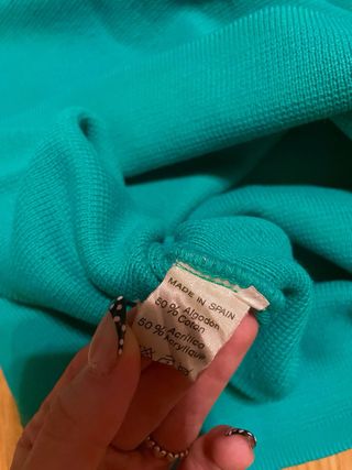 Jersey Lacoste cuello redondo azul Talla L