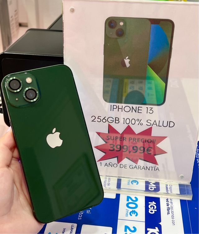 IPHONE 13 VERDE 256GB 100% SALUD 
