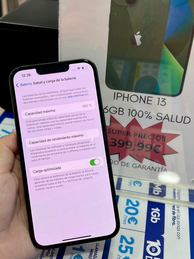 IPHONE 13 VERDE 256GB 100% SALUD 