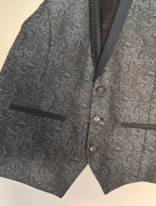 Traje de Novio Roberto Vicentti Azul Gris