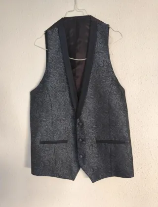 Traje de Novio Roberto Vicentti Azul Gris