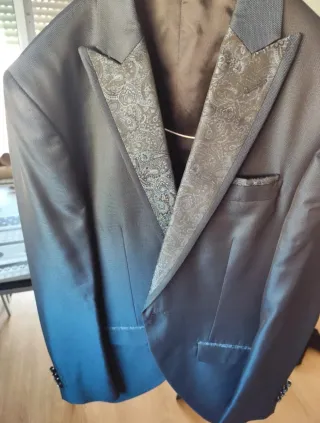 Traje de Novio Roberto Vicentti Azul Gris