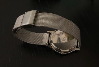 Orologio da polso OK nero e argento