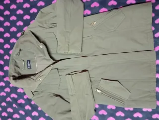 Chaqueta Massimo Dutti verde militar Talla S