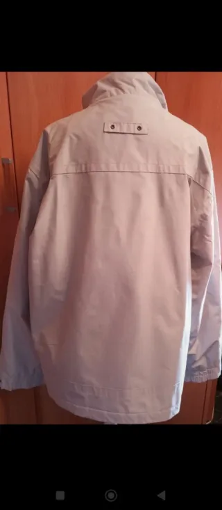 Parka caballero gris claro