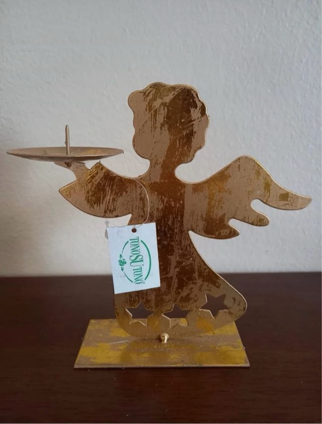 7 Angeli Portacandele Oro