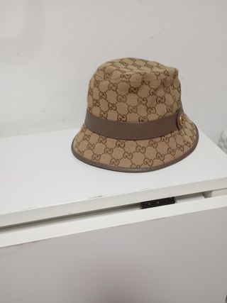 Gorro Gucci Beige/Marrón GG Monogram