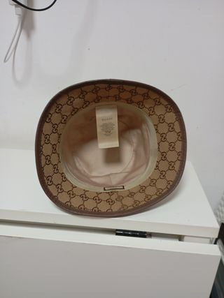 Gorro Gucci Beige/Marrón GG Monogram