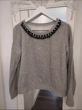 Sudadera Only gris talla M