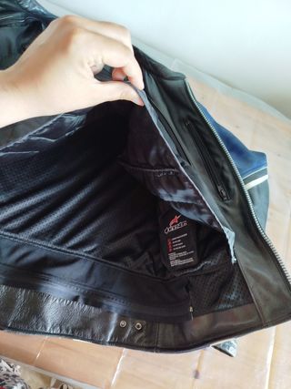 Chaqueta de Moto Alpinestars Negra y Azul
