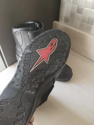 Botas de Moto Alpinestars Negras en buen estado 