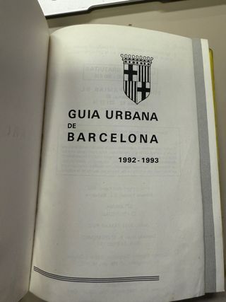 GUÍA URBANA BARCELONA 1992-1993