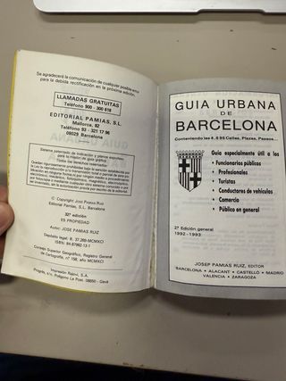 GUÍA URBANA BARCELONA 1992-1993
