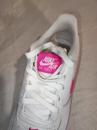 Nike Air Force 1 (GS) Rosa y Blanco