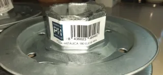 2 Poleas metálicas para persianas 180 Eje 60mm