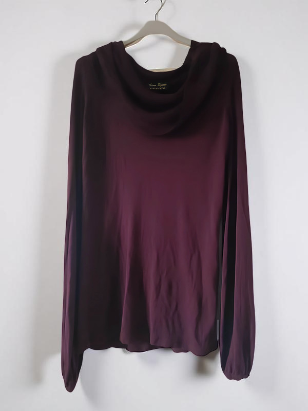 Vero Moda Top Collo Bardot Bordeaux Taglia Unica