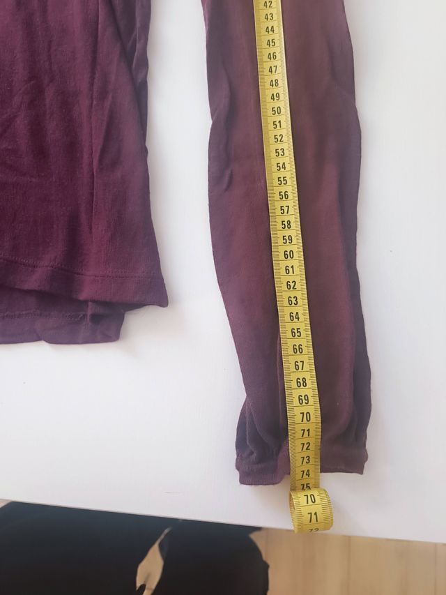 Vero Moda Top Collo Bardot Bordeaux Taglia Unica