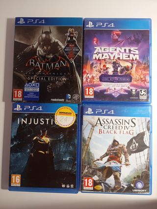 Pack 4 Videojuegos PS4.