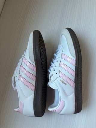 Adidas Samba Blancas y Rosas Talla 38