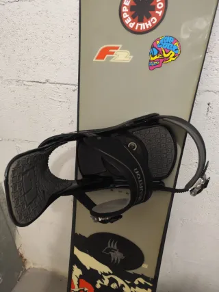 Tabla Snowboard F2 + Fijaciones Burton + Funda + C