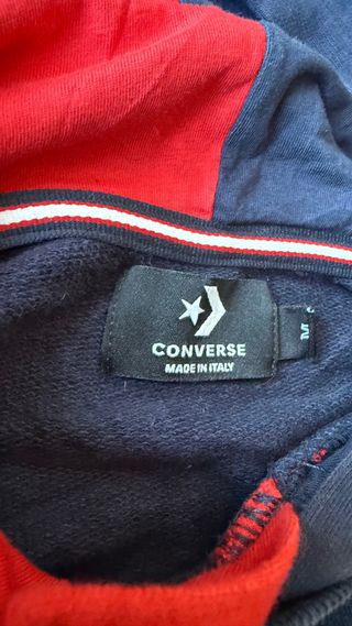 Felpa Converse All Star Uomo Blu/Rosso M