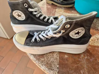 Converse All Star Botas Negras Plataforma