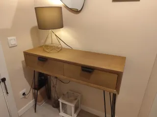 Mueble de entrada madera y metal