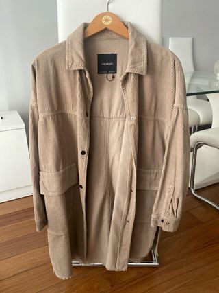 Sobrecamisa Zara Beige Talla Única
