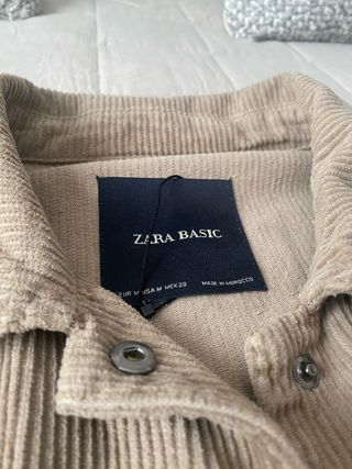 Sobrecamisa Zara Beige Talla Única
