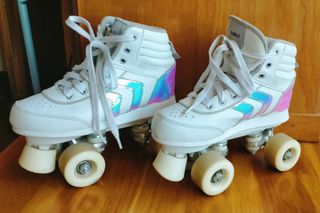 Patines Oxelo 4 Ruedas T.35+recambio frenos+bolsa