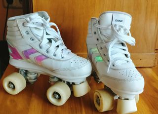 Patines Oxelo 4 Ruedas T.35+recambio frenos+bolsa