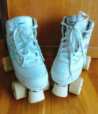 Patines Oxelo 4 Ruedas T.35+recambio frenos+bolsa
