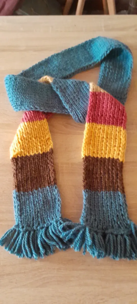 Bufanda unisex lana hecha a mano