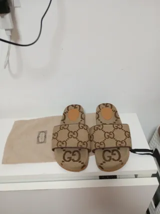 Chanclas Gucci Originales Poco Uso 