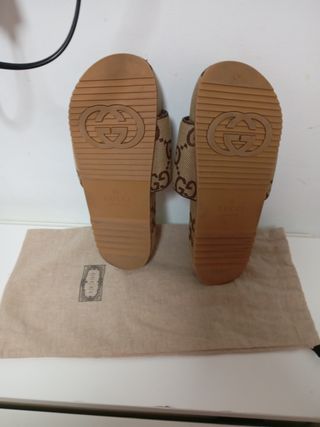 Chanclas Gucci Originales Poco Uso 